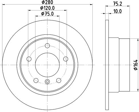 Mintex MDC1814 - Disc frana - allinparts.ro