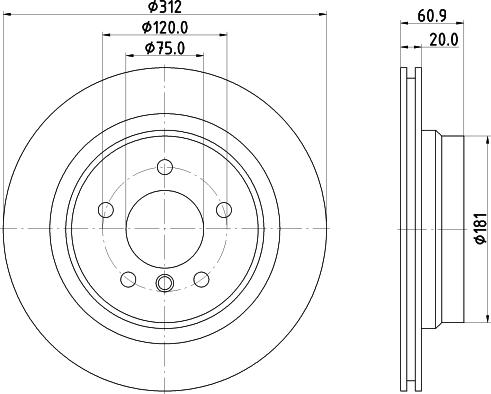 Mintex MDC1256 - Disc frana - allinparts.ro