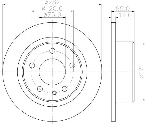 Mintex MDC1201 - Disc frana - allinparts.ro