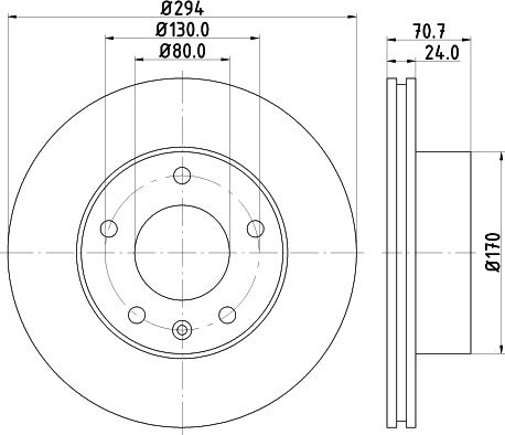 Mintex MDC1761 - Disc frana - allinparts.ro