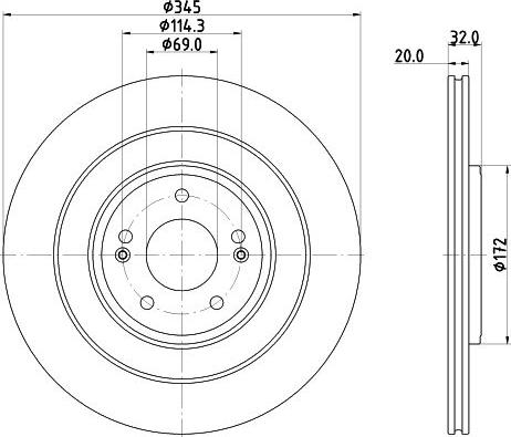 Mintex MDC3206C - Disc frana allinparts.ro