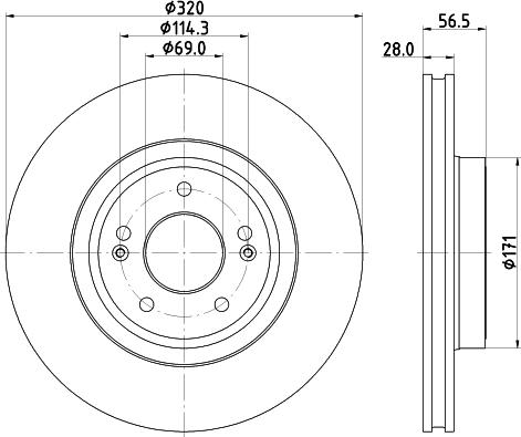 Mintex MDC2981C - Disc frana - allinparts.ro