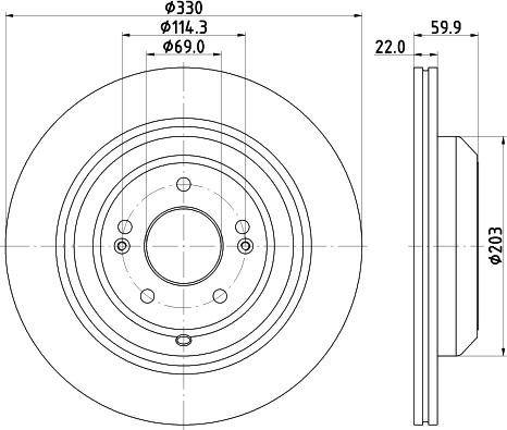 Mintex MDC2926C - Disc frana allinparts.ro