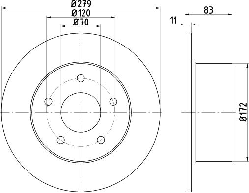 Mintex MDC2434 - Disc frana allinparts.ro