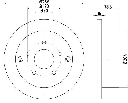 Mintex MDC2438 - Disc frana allinparts.ro