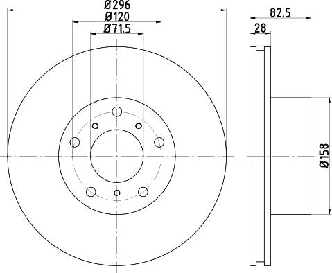 Mintex MDC2471 - Disc frana - allinparts.ro