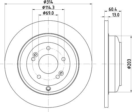 Mintex MDC2659 - Disc frana - allinparts.ro
