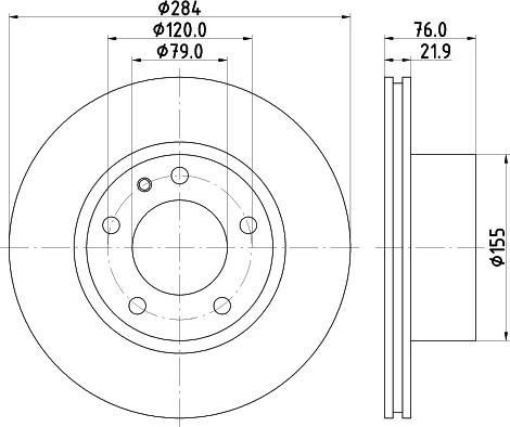 Mintex MDC283 - Disc frana allinparts.ro