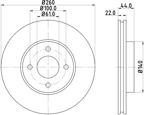 Mintex MDC2365 - Disc frana - allinparts.ro