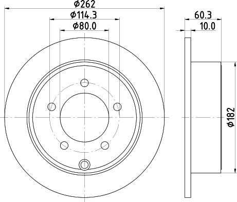 Mintex MDC2298 - Disc frana - allinparts.ro