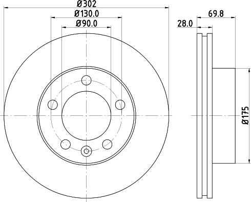 Mintex MDC2240 - Disc frana - allinparts.ro