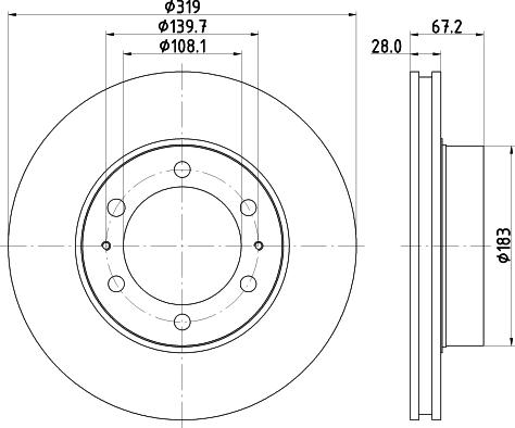 Mintex MDC2260 - Disc frana allinparts.ro