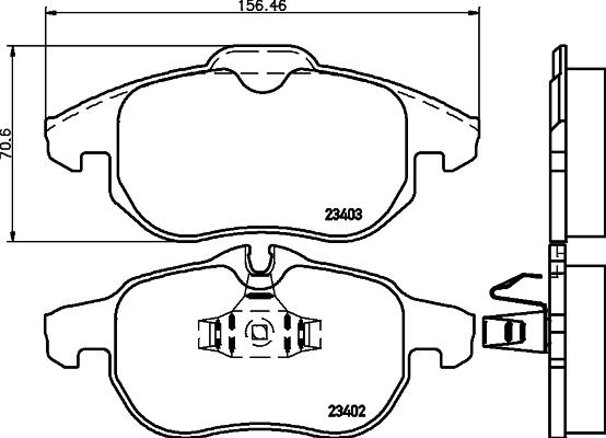 Mintex MDK0193 - Set frana, frana disc allinparts.ro