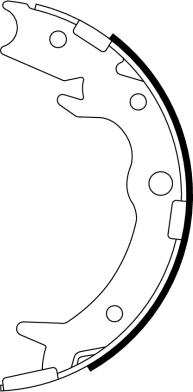 Mintex MFR613 - Set saboti frana, frana de mana - allinparts.ro