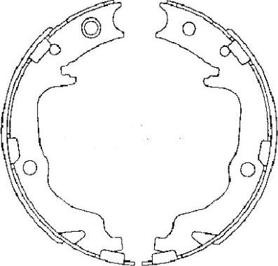 Mintex MFR683 - Set saboti frana, frana de mana allinparts.ro