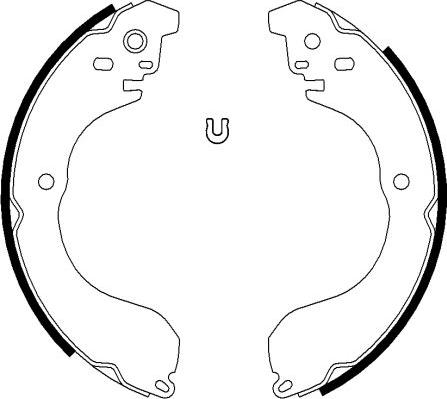 Mintex MFR682 - Set saboti frana allinparts.ro