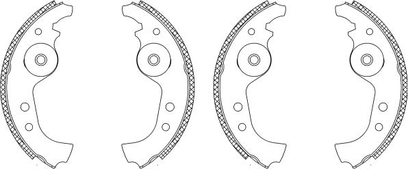Mintex MSK001 - Set saboti frana allinparts.ro
