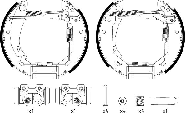 Mintex MSP076 - Set saboti frana - allinparts.ro