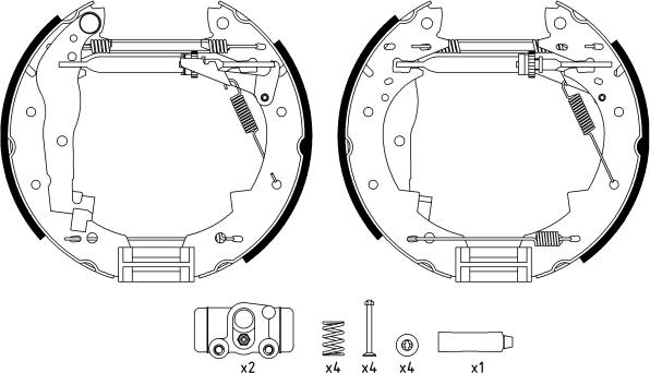 Mintex MSP312 - Set saboti frana - allinparts.ro