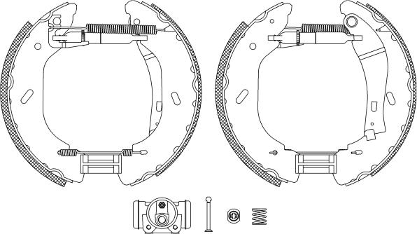 Mintex MSP284 - Set saboti frana allinparts.ro