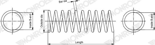 MONROE SP4671 - Arc spiral allinparts.ro