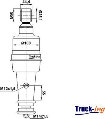 Montcada 0194045 - Amortizor, suspensie cabina - allinparts.ro