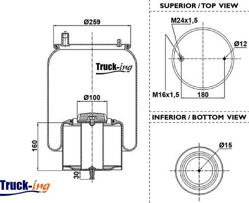 Montcada 0293825 - Burduf, suspensie pneumatica allinparts.ro
