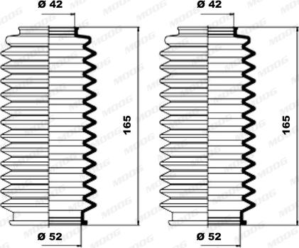 MOOG K150002 - Ansamblu burduf, directie allinparts.ro