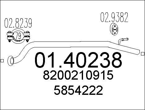 MTS 01.40238 - Racord evacuare - allinparts.ro
