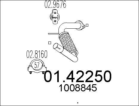 MTS 01.42250 - Racord evacuare - allinparts.ro