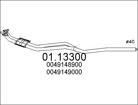 MTS 01.13300 - Racord evacuare allinparts.ro