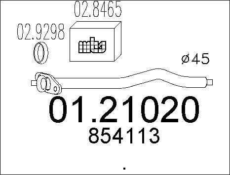 MTS 01.21020 - Racord evacuare - allinparts.ro