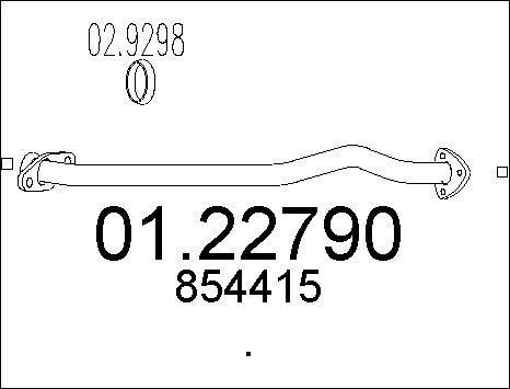 MTS 01.22790 - Racord evacuare - allinparts.ro