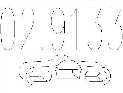 MTS 02.9133 - Suport, toba esapament allinparts.ro