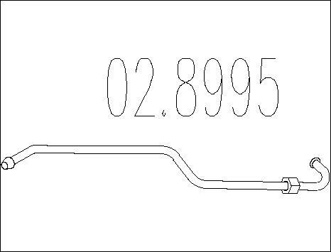 MTS 02.8995 - Conector teava, sistem de esapament - allinparts.ro