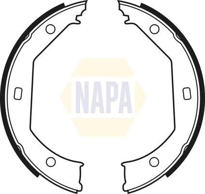 NAPA NBS5006 - Set saboti frana, frana de mana - allinparts.ro