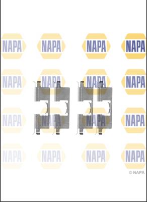 NAPA NFK1175 - Set accesorii, placute frana allinparts.ro