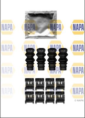 NAPA NFK1216 - Set accesorii, placute frana allinparts.ro