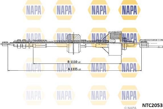 NAPA NTC2053 - Cablu ambreiaj - allinparts.ro
