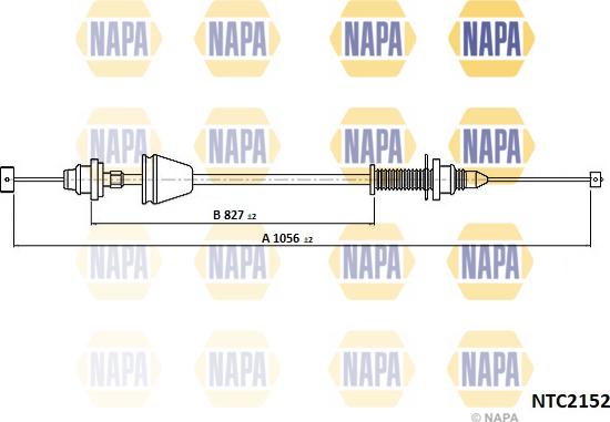 NAPA NTC2152 - Cablu acceleratie - allinparts.ro