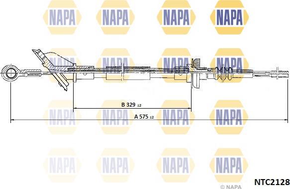 NAPA NTC2128 - Cablu ambreiaj - allinparts.ro
