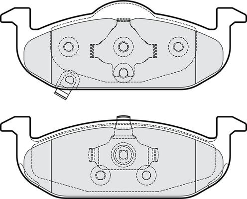 NAPA PBP7935 - Set placute frana,frana disc allinparts.ro