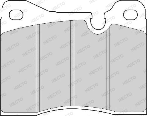 Necto FD4033A - Set placute frana,frana disc - allinparts.ro