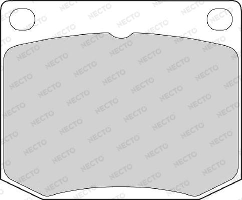 Necto FD4027A - Set placute frana,frana disc - allinparts.ro