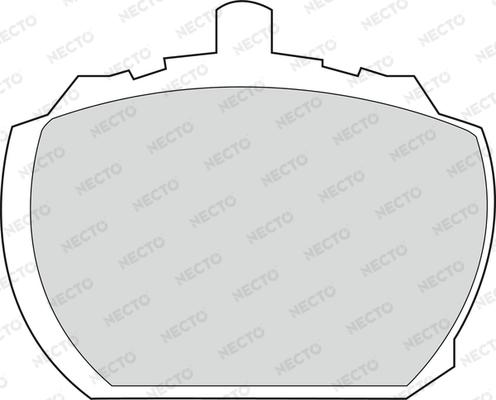 Necto FD571V - Set placute frana,frana disc allinparts.ro