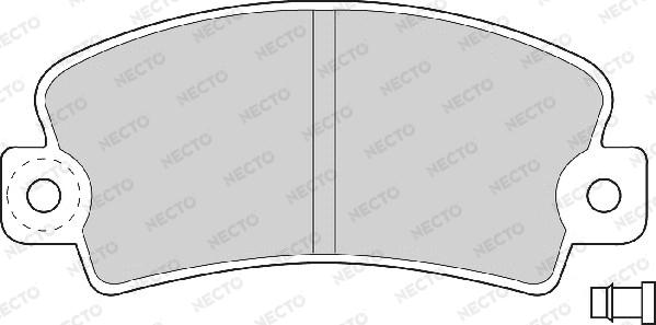 Necto FD692A - Set placute frana,frana disc allinparts.ro