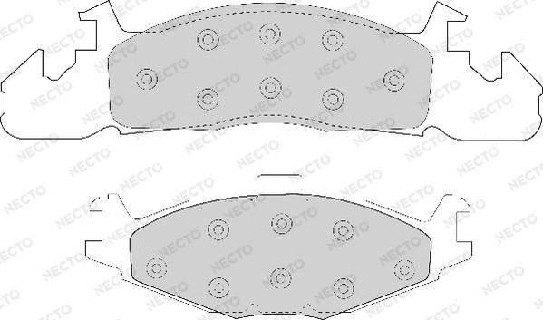 Necto FD6595A - Set placute frana,frana disc allinparts.ro