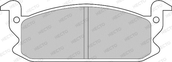 Necto FD6555A - Set placute frana,frana disc - allinparts.ro