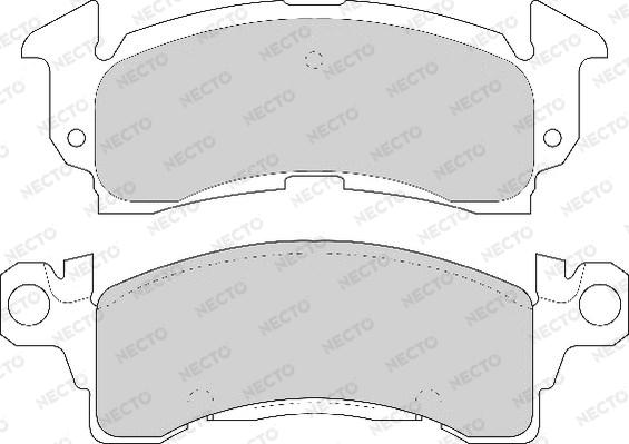 Necto FD6551A - Set placute frana,frana disc allinparts.ro