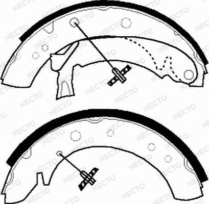 Necto N1534 - Set saboti frana - allinparts.ro